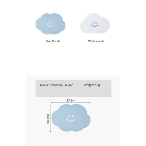 Miếng Lót Chuột Hình Đám Mây Dễ Thương Phong Cách Nhật Bản