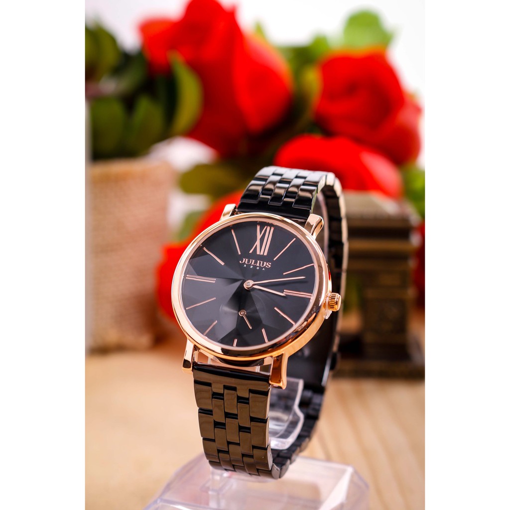 Đồng hồ nữ JA-1144 Julius Hàn Quốc dây thép (nhiều màu)