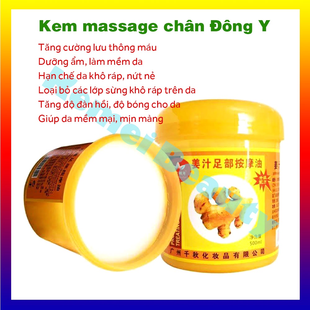 Kem massage chân Đông Y chuyên dùng cho các spa giúp đả thông kinh mạch tăng cường lưu thông máu - thư giản - giảm tress