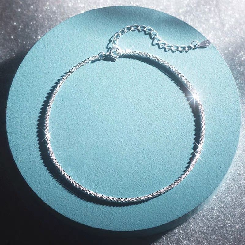 Lắc chân bạc Ý lấp lánh cao cấp , chuẩn bạc 100% | BigBuy360 - bigbuy360.vn