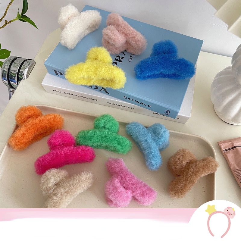 Kẹp Tóc Lông Cừu Tinh Tế Thời Trang Hàn Quốc