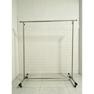 Sào Đồ Đơn Inox Cao Cấp Chân Cao Su Có Khoen & Không Khoen