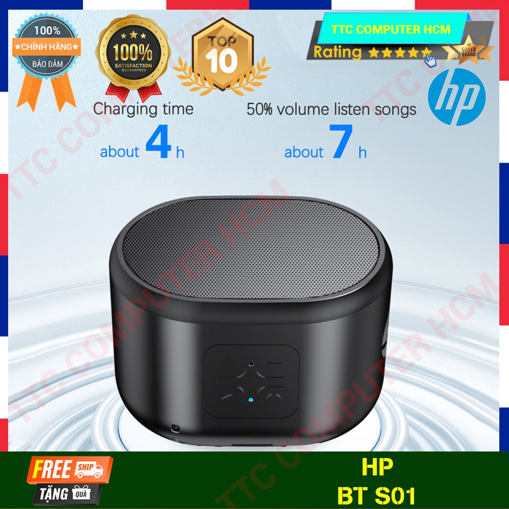 HP BT S01 | Loa Bluetooth HP BT S01 âm thanh siêu trầm - HÀNG CHÍNH HÃNG TTC COPUTER HCM
