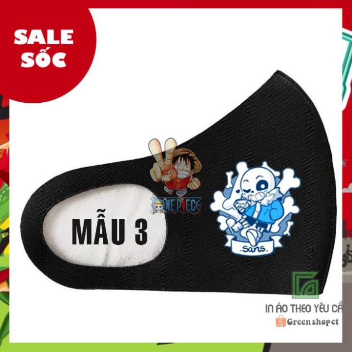 Khẩu Trang In Hình Sans Undertale