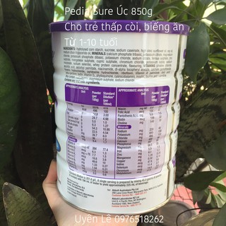 Sữa Pediasure Úc 850g