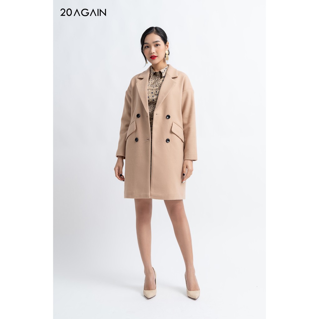 Khoác Dạ 2 Túi Co Nắp KDA1500 20AGAIN | BigBuy360 - bigbuy360.vn