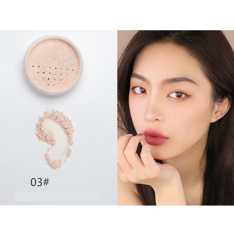 Phấn phủ dạng bột kiềm dầu Lameila hoa anh đào, Phấn phủ kiềm dầu không thấm nước không bóng dầu