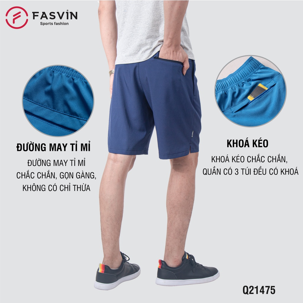 COMBO Quần Đùi Nam , Tất , Sịp Fasvin Vải Mềm, Mịn, Co Giãn 4 Chiều, Phong Cách Trẻ Trung Năng Động Q.HN