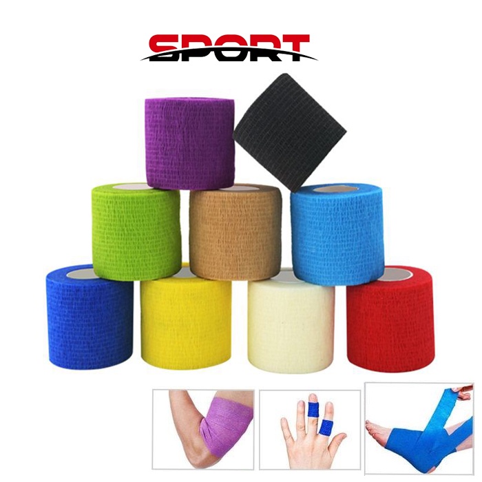 Băng Tự Dính Bảo Vệ Cổ Tay, Cổ Chân Băng Quấn Y Tê Thể Thao 5cm x 4.5m