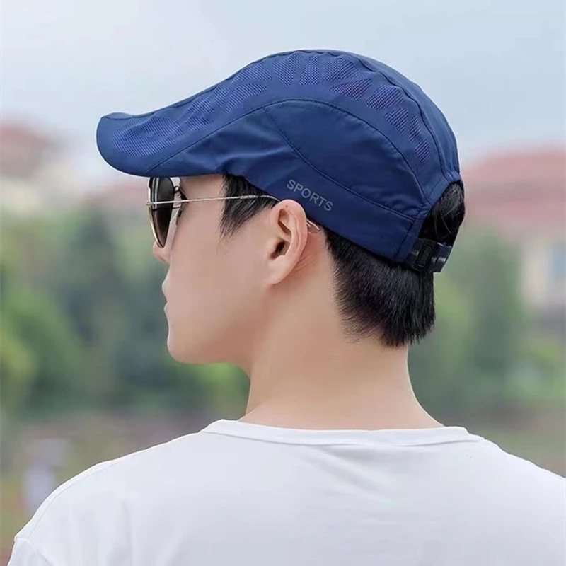 Mũ Lưỡi Trai Unisex Phối Lưới Thoáng Khí Nhanh Khô Thời Trang Mùa Hè