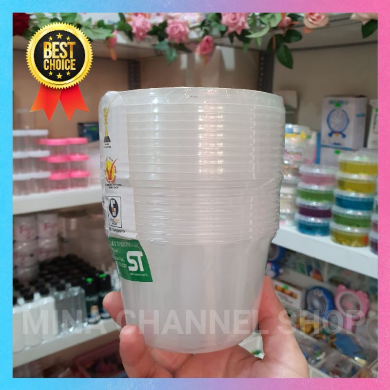 Hủ đựng slime 250ml và 500ml lốc 10 hủ Nguyên liệu làm Slime
