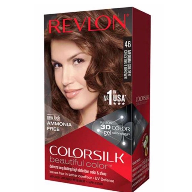 Thuốc Nhuộm Tóc Revlon Colorsilk Màu 46 Nâu Hạt Dẻ