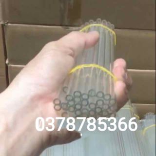 Ống hút thủy tinh combo 80 trắg