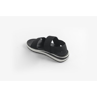 Giày Sandals thun nữ Leedo Đen trắng