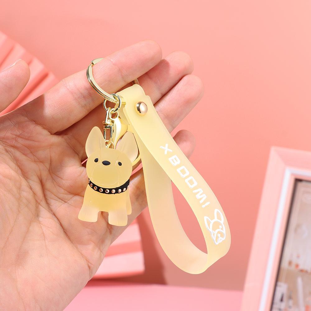 Móc Khóa Hình Chó Bull Nhiều Màu Dễ Thương Chống Thấm Nước