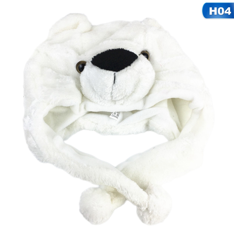 Mũ len mềm chụp tai giữ ấm kiểu dáng động vật hoạt hình dễ thương