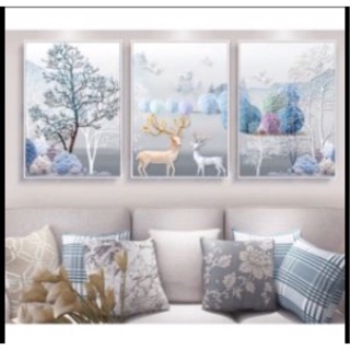 Tranh treo tường Canvas trang trí tranh bộ hưu 70x90cm