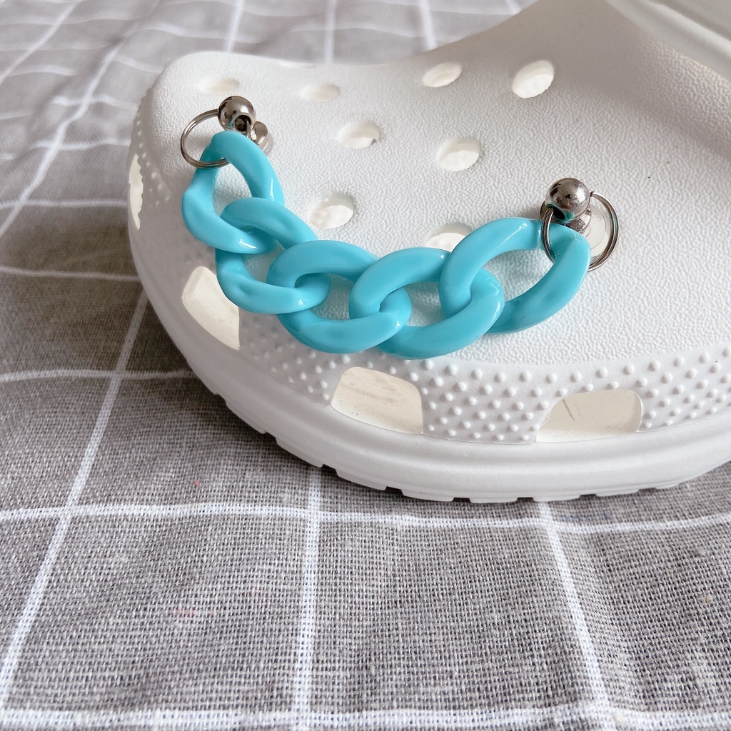 sticker dép crocsPhụ Kiện Dây Xích Trang Trí Giày DIY Thời Trang