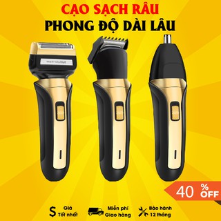 [Freeship Mẫu mới] MÁY CẠO RÂU ĐA NĂNG 3 TRONG 1, CẠO RÂU KHÔ KHÔNG DÙNG GEL