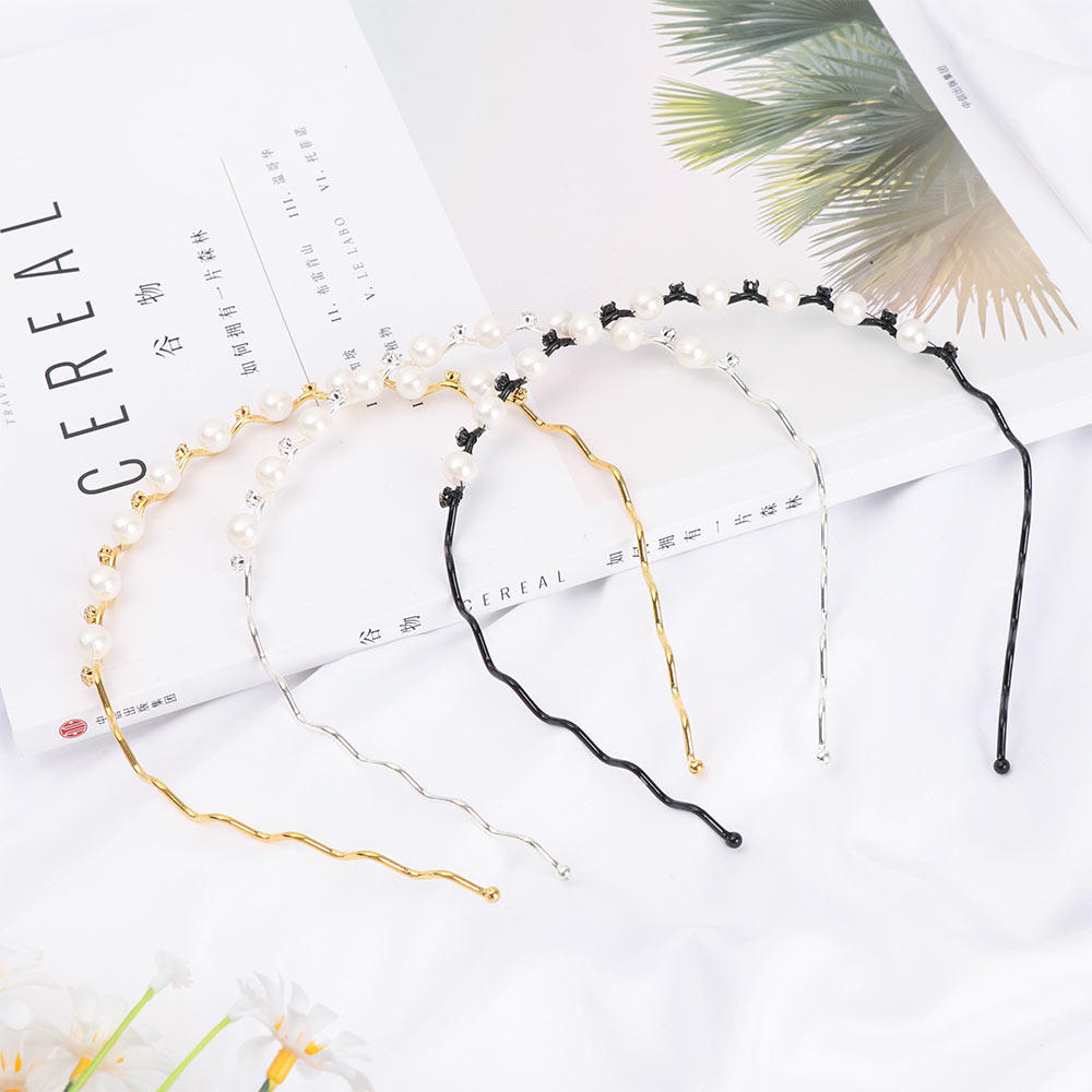 (Hàng Mới Về) Băng Đô Cài Tóc Đính Ngọc Trai Giả Thời Trang Cho Nữ