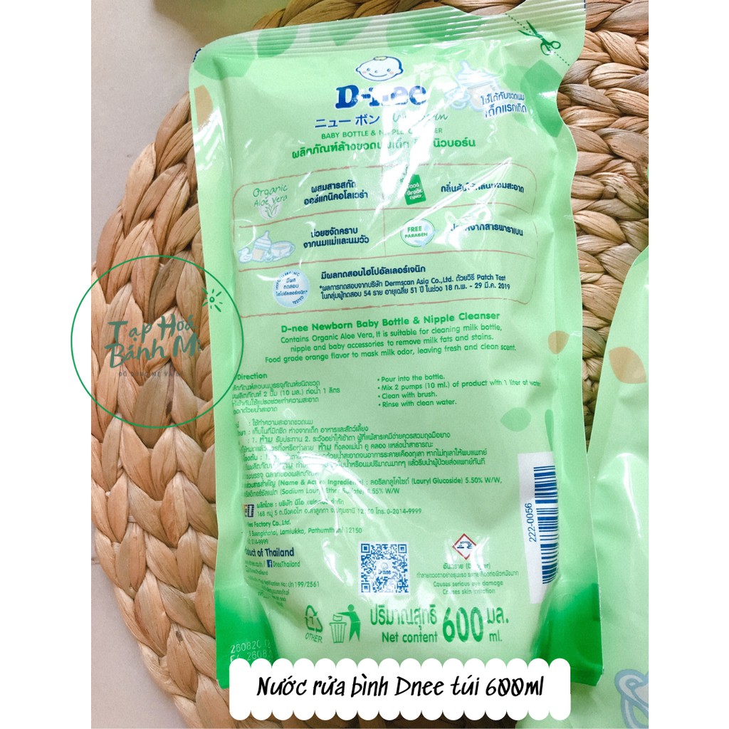Nước rửa bình sữa Dnee (chai và túi)