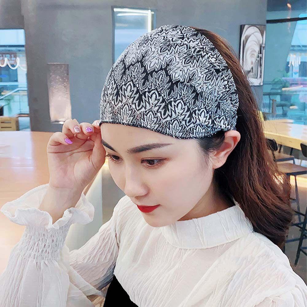 MOCHO Băng Đô Ren Bản Rộng Chống Trượt Rửa Mặt Thanh Lịch Hợp Thời Trang Cho Nữ