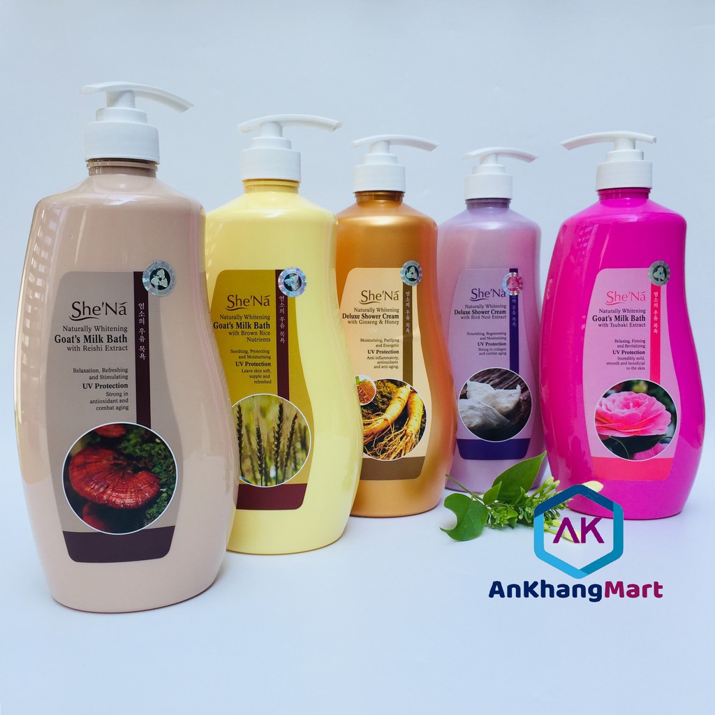 Sữa Tắm Dưỡng Da SheNa Malaysia 1200ml