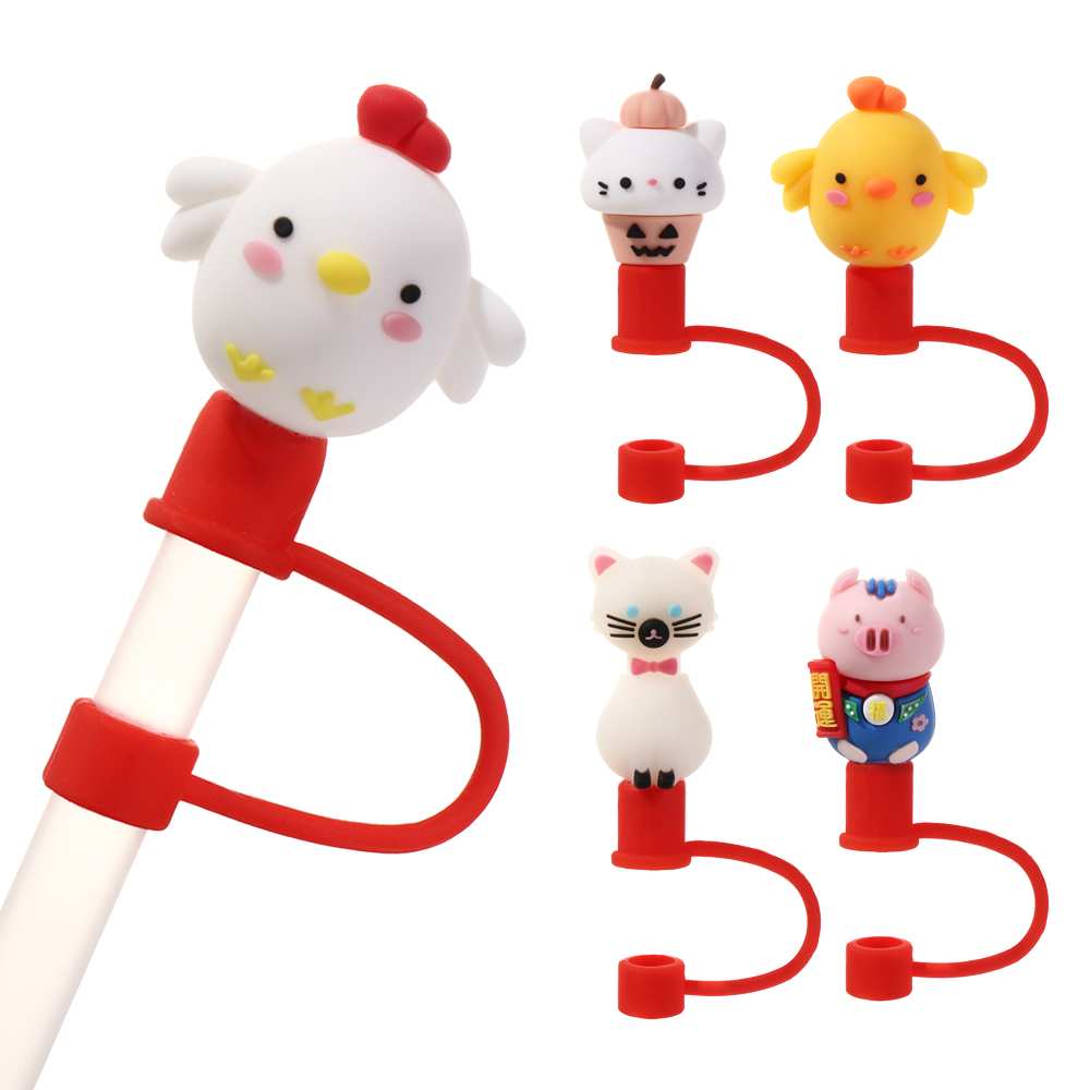 Nắp Đậy Ống Hút Bằng Silicone Chống Bụi Tái Sử Dụng Tiện Lợi