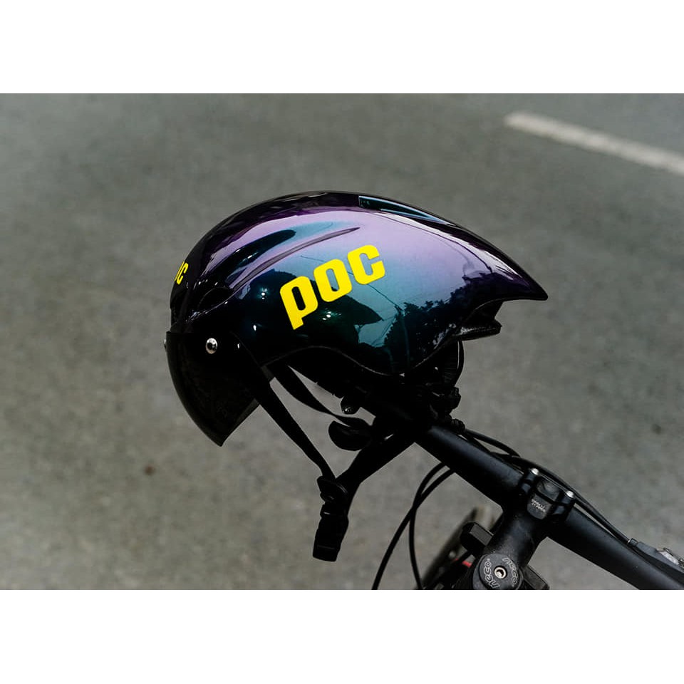 Mũ bảo hiểm cho xe đạp và xe máy POC 01 tem REPSOL