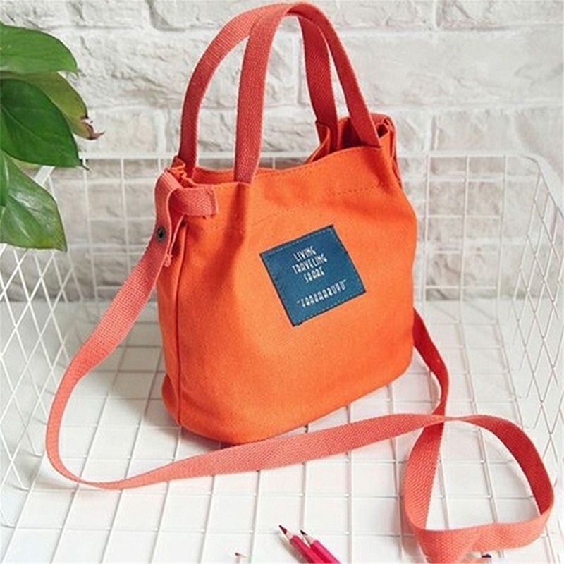 Túi đeo vai bằng vải canvas chất lượng cao thời trang cao nữ