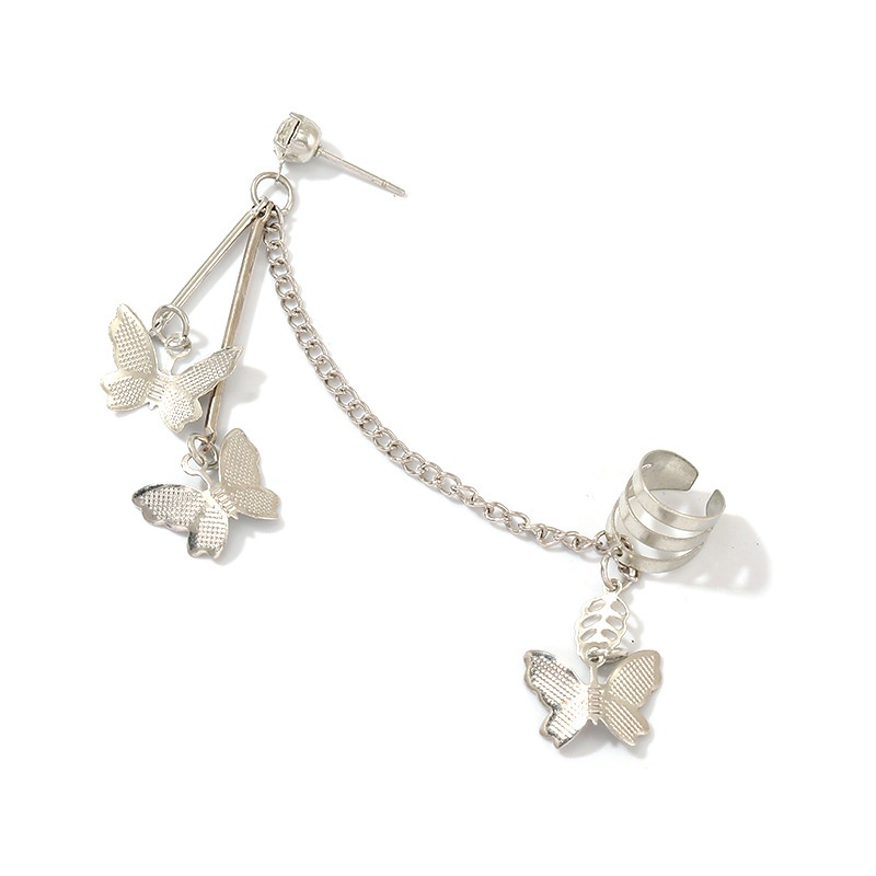 Bông tai mặt dây chuyền bướm cổ điển Vòng đeo tai Zirconite cho phụ nữ Món quà bên