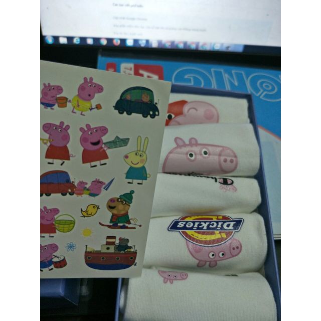 [ SALE TƯNG BỪNG]  Hộp 5 đôi tất pegpa cho bé.