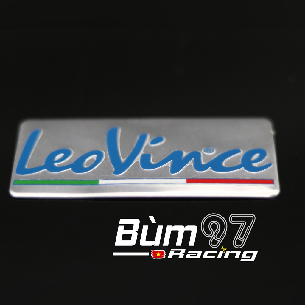 Logo Leovince Nhôm Dán Bô