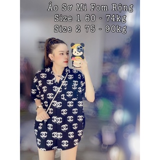 [Bigsize 60kg - 90kg] Set Áo Sơ mi + Quần Ngố Thun