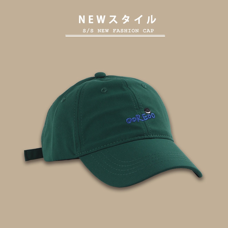 Mũ lưỡi trai bóng chày mềm mại in chữ vành cong phong cách xuân hè Hàn Quốc dễ phối đồ cho nữ và nam