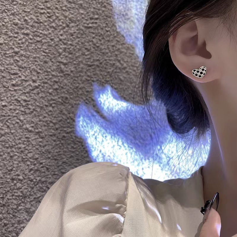 Bông Tai Hình Ngôi Sao/Trái Tim Phối Ngọc Trai Đơn Giản Thời Trang Cho Nữ