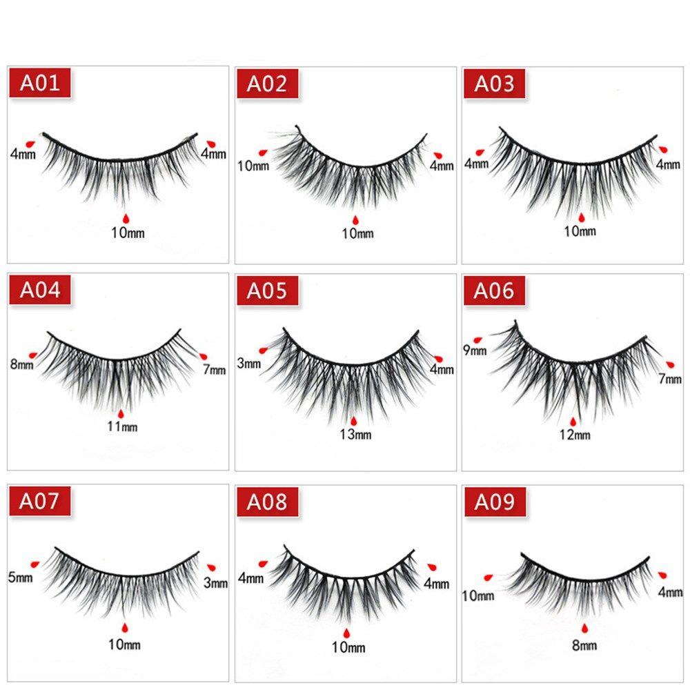 Set 3 Cặp Lông Mi Giả Mềm Mịn Trang Điểm Mắt Tự Nhiên 5D