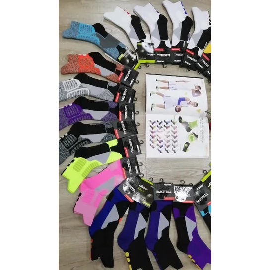 Tất Thể Thao Chay Bộ, Chất liệu Dày Cotton, Cổ Lửng Chống Tuột Chơi Bóng Rổ, Đá Bóng