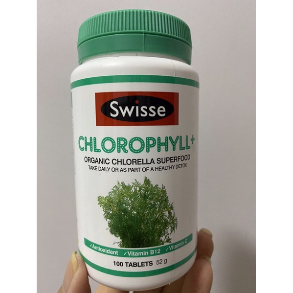 Viên uống Diệp Lục Swisse Chlorophyll 100 viên hàng Úc