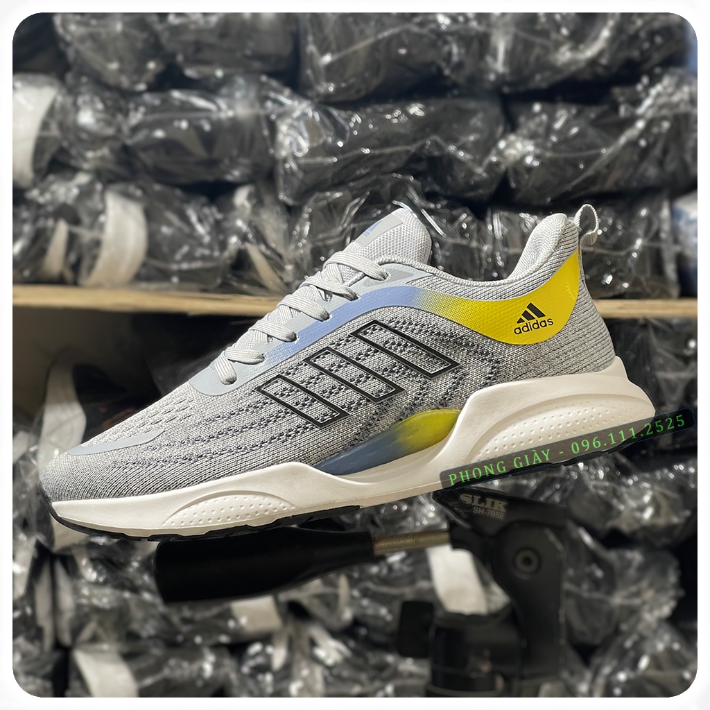 Giày Sneaker Nam Giày Thể Thao Nam A52 Màu Ghi Sáng