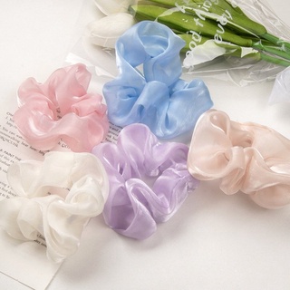 Scrunchies cột tóc buộc tóc nữ vải voan