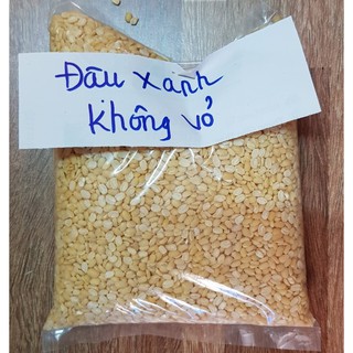 Đậu xanh không vỏ loại không màu 500g