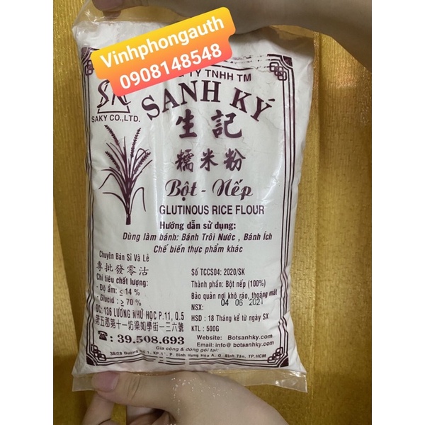 Bột NẾP Sanh Ký - Gói 500gr