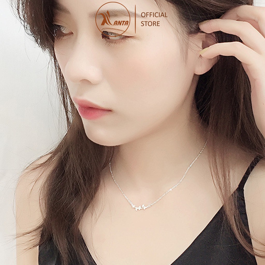 Dây chuyền bạc 925 thiết kế hình lá cây bạch quả thời trang cho nữ ANTA Jewelry ATJ7037D