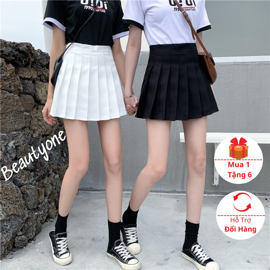 Chân váy ngắn chất liệu tuyết mưa, chân váy tennis xoè xếp ly kiểu dáng trẻ trung (ảnh thật/ có video)