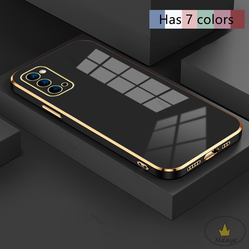 Ốp lưng OPPO Reno4 Reno5 Reno6 A93 A94 Reno6Z Reno7 Điện Thoại Tpu Màu Trơn Bảo Vệ Camera Cho Ốp OPPO Reno4 NDYZB