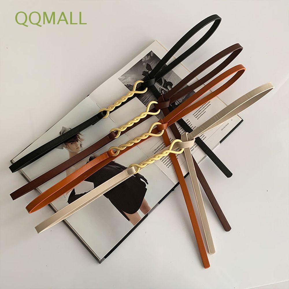 Thắt Lưng Da Pu Khóa Kim Loại Nhiều Màu Sắc Tùy Chọn Phong Cách Vintage Thanh Lịch Cho Nữ