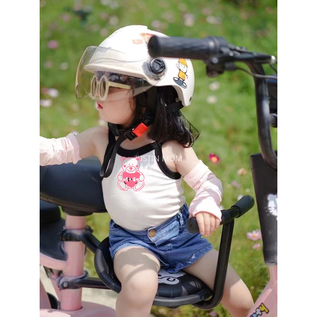 Áo Hai Dây Bằng Cotton 2022 Thời Trang Mùa Hè Cho Bé Gái