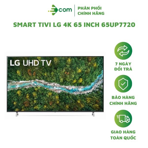 Smart Tivi LG 4K 65 Inch 65UP7720 (Hàng Chính Hãng Bảo Hành 24 Tháng)