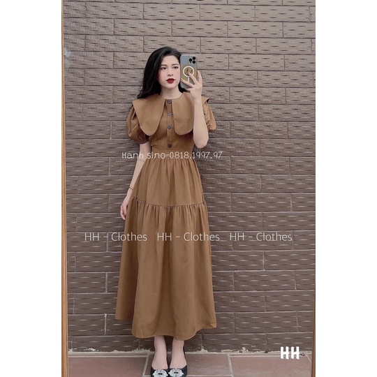 váy cổ thuỷ thủ 3 tầng baby doll xoè cực điệu